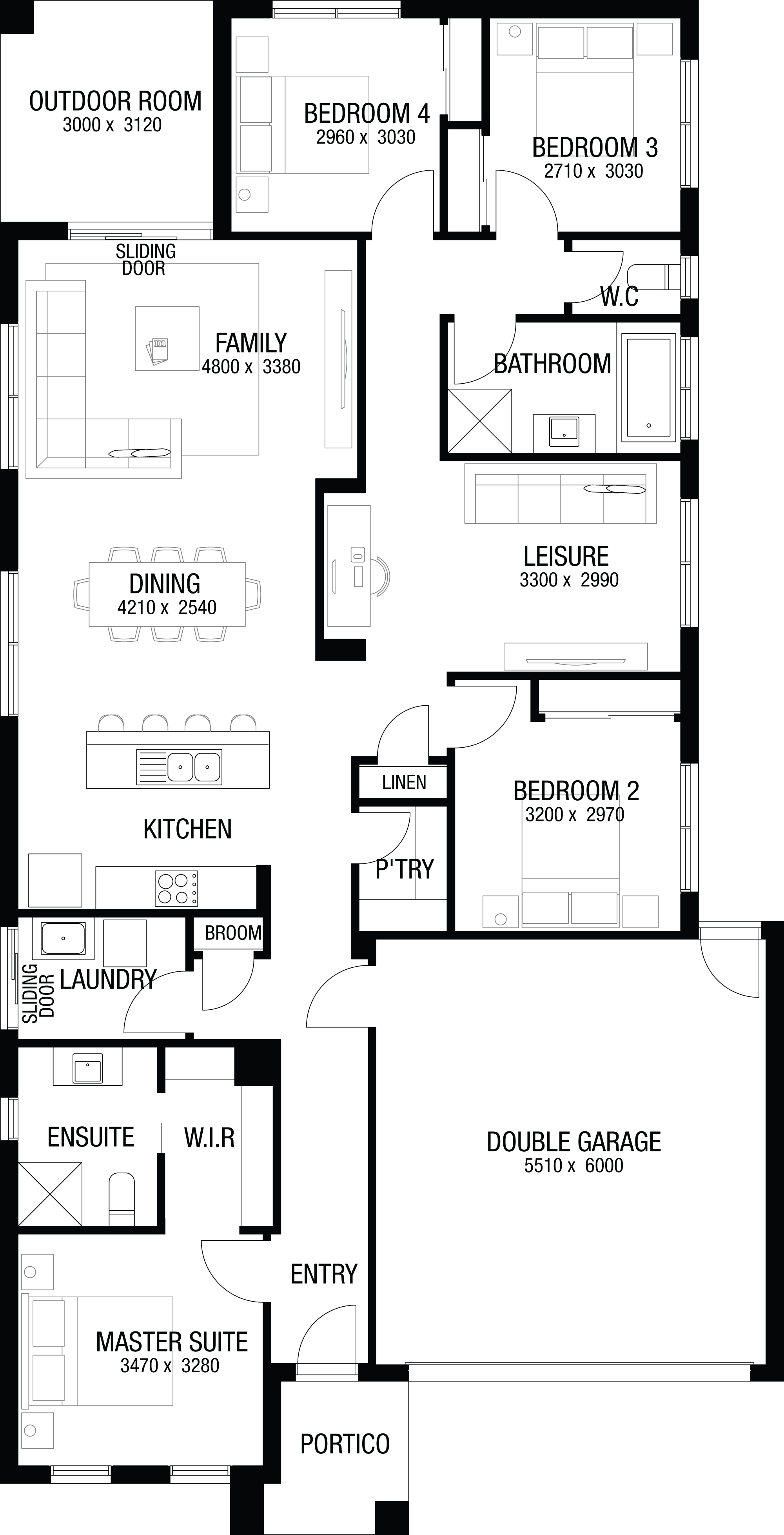 Lot 512 Moore Street by Metricon Homes Floorplan