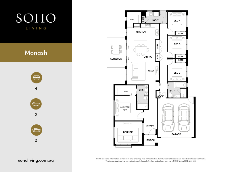 Lot 52 Apsley Parkway by SOHO Living Floorplan