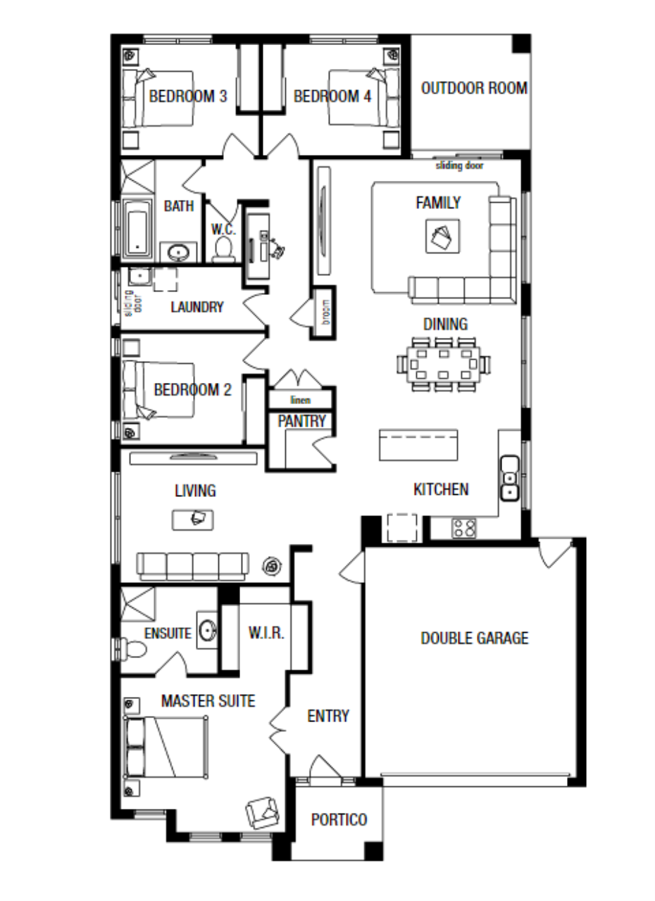 Lot 54 Everlasting Rise by Metricon Homes Floorplan