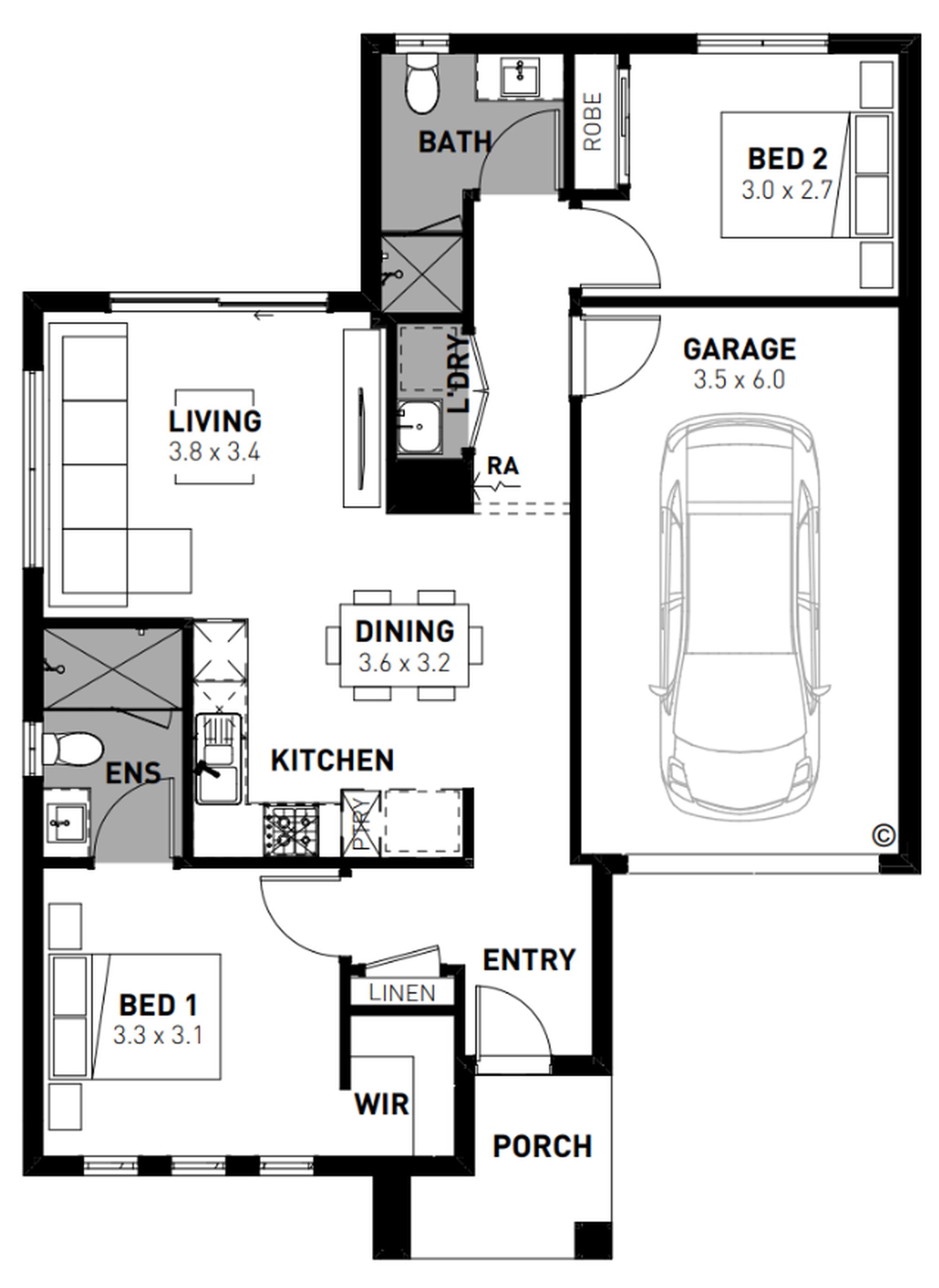 Lot 5822 Sandalwood Crescent by Homebuyers Centre VIC Floorplan