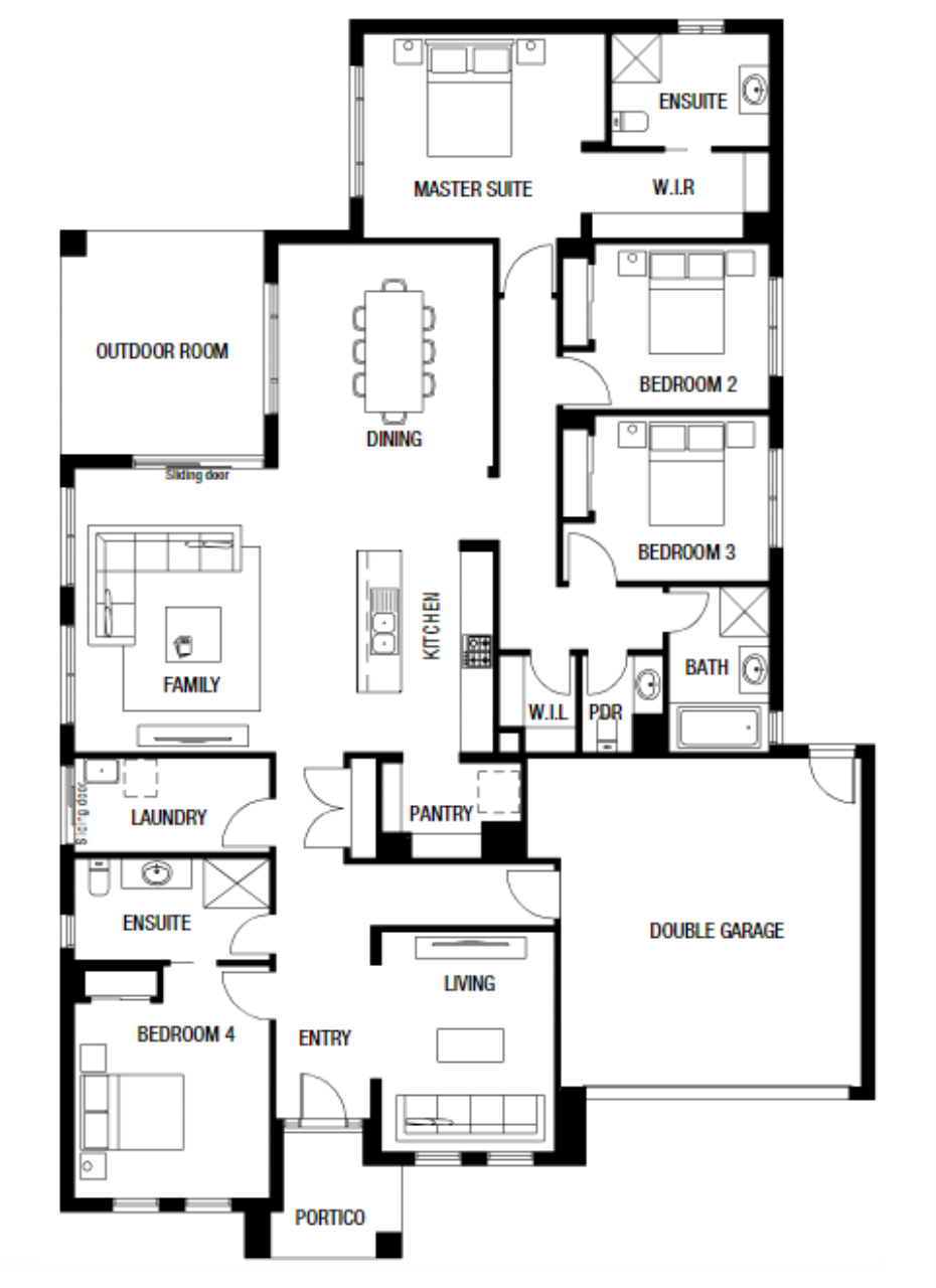 Lot 60 Dowson Drive by Metricon Homes Floorplan