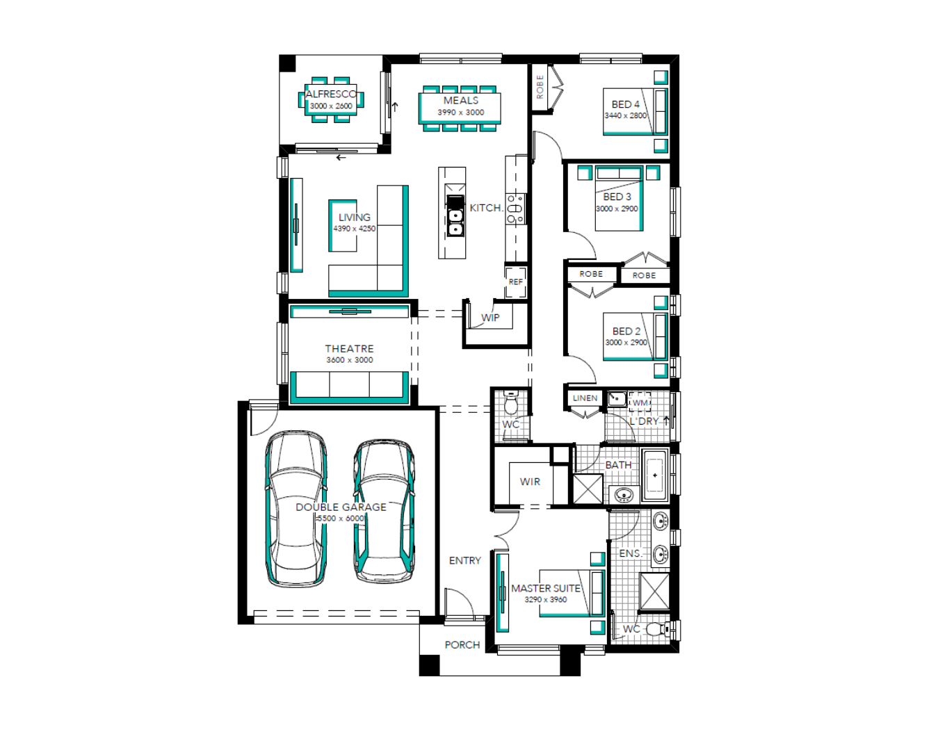 Lot 60302 Cloverton by Carlisle Homes Floorplan