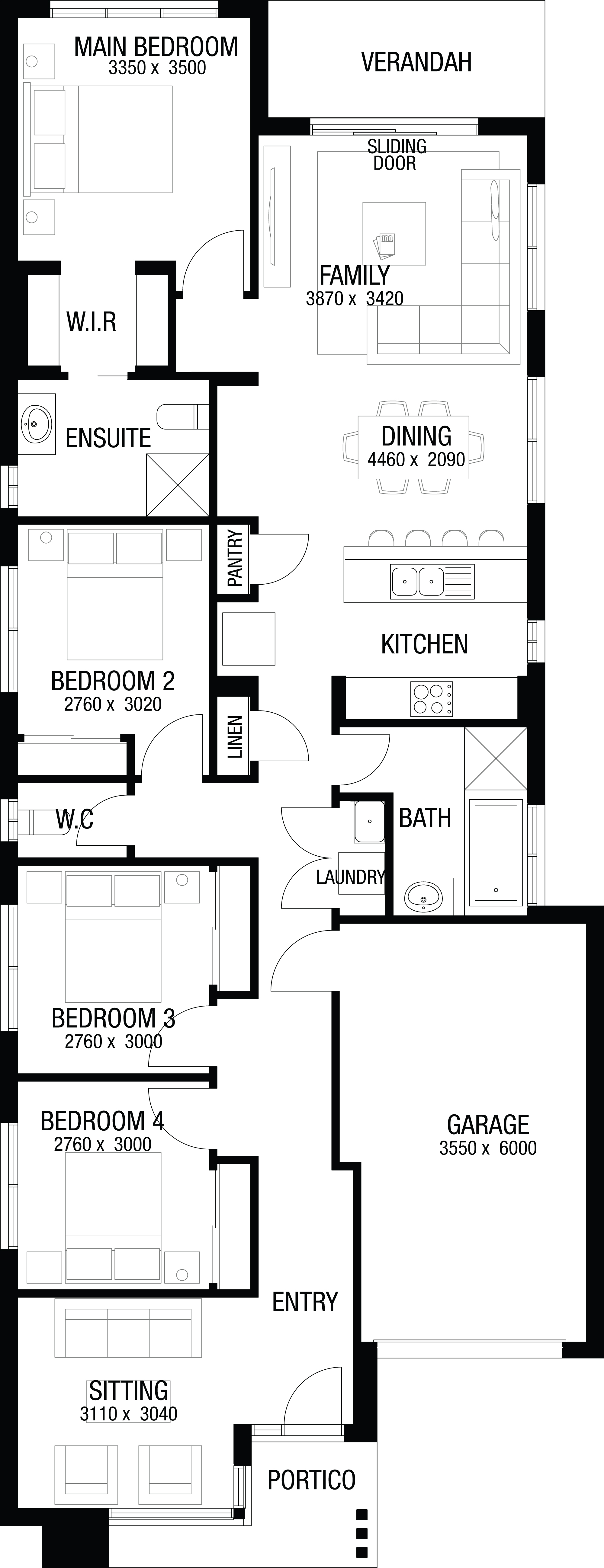 Lot 614 Ungarie Street by Australian Building Company Floorplan