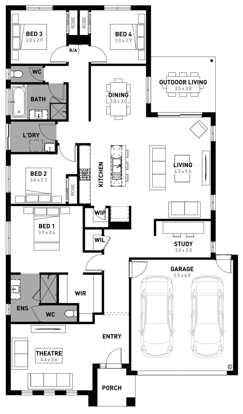 Lot 63 Sittella Crescent Floorplan
