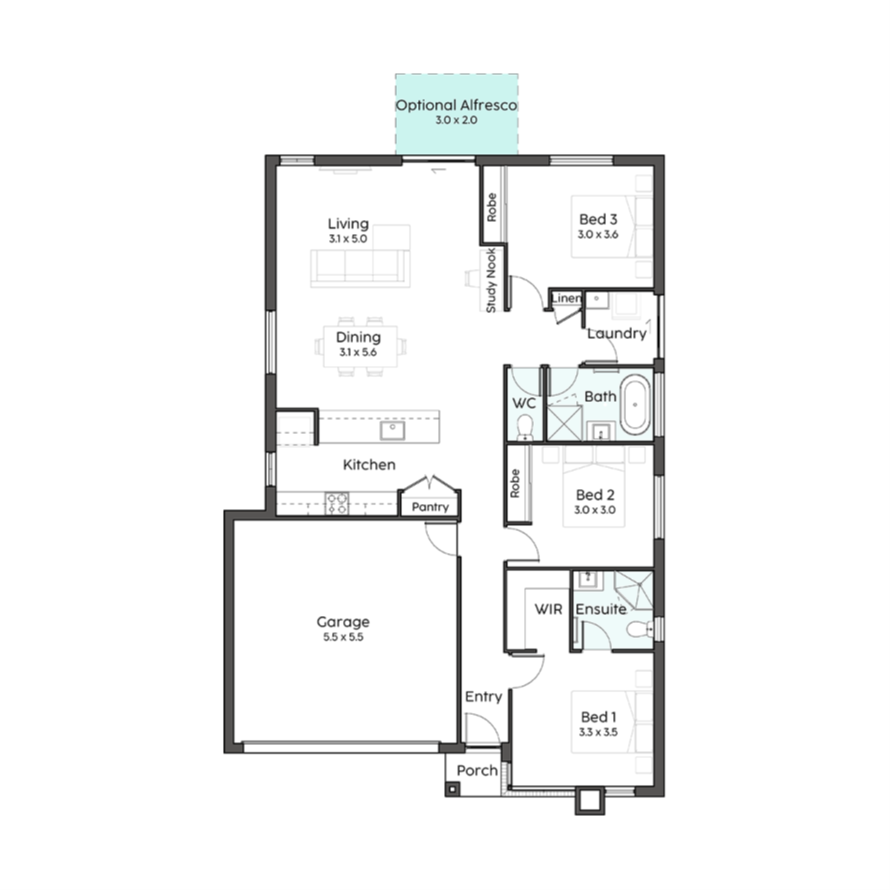 Lot 64 Coorumbung Road Floorplan