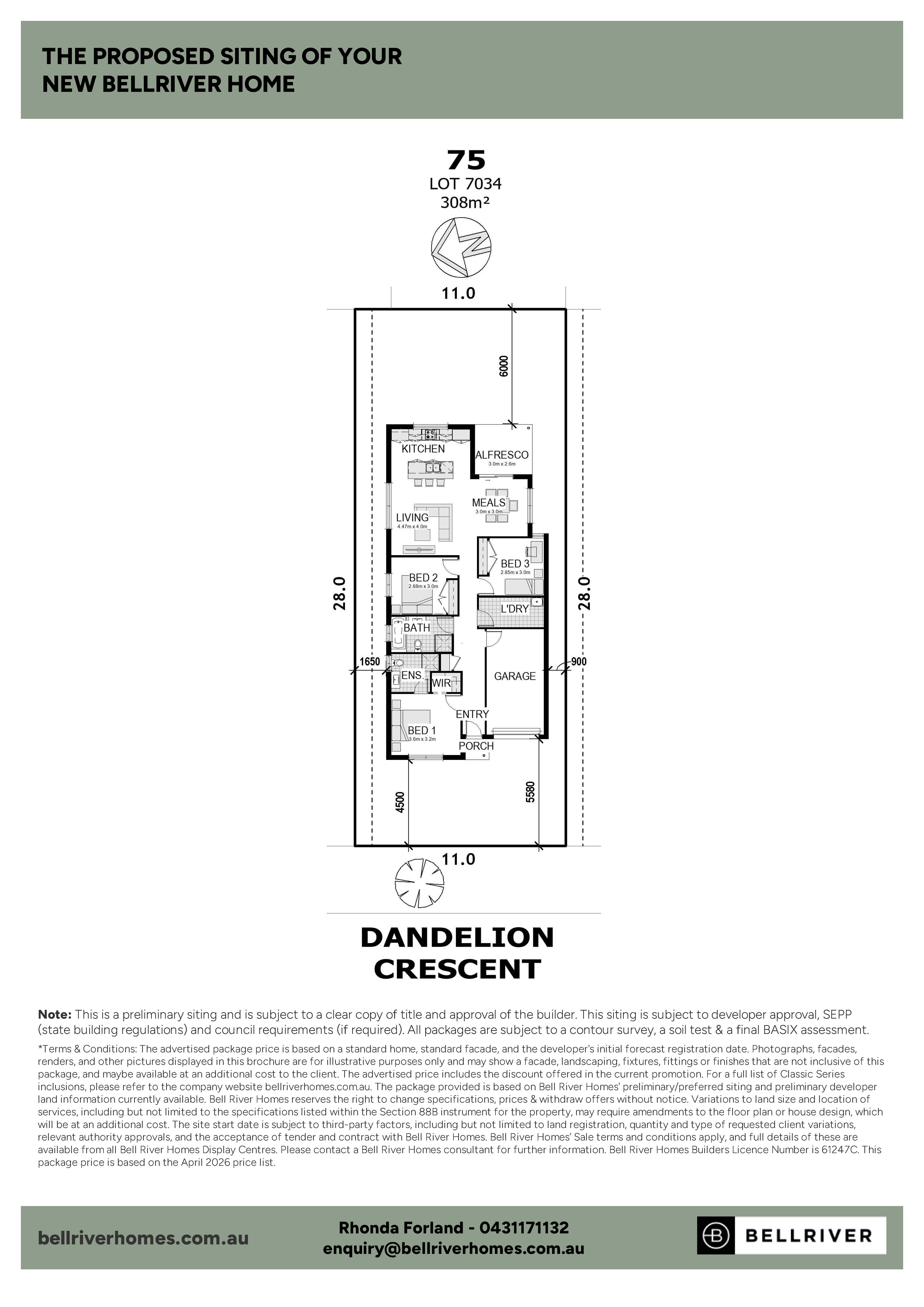 Lot 7034 (75) Dandelion Crescent, Calderwood Valley Estate by Bellriver Homes