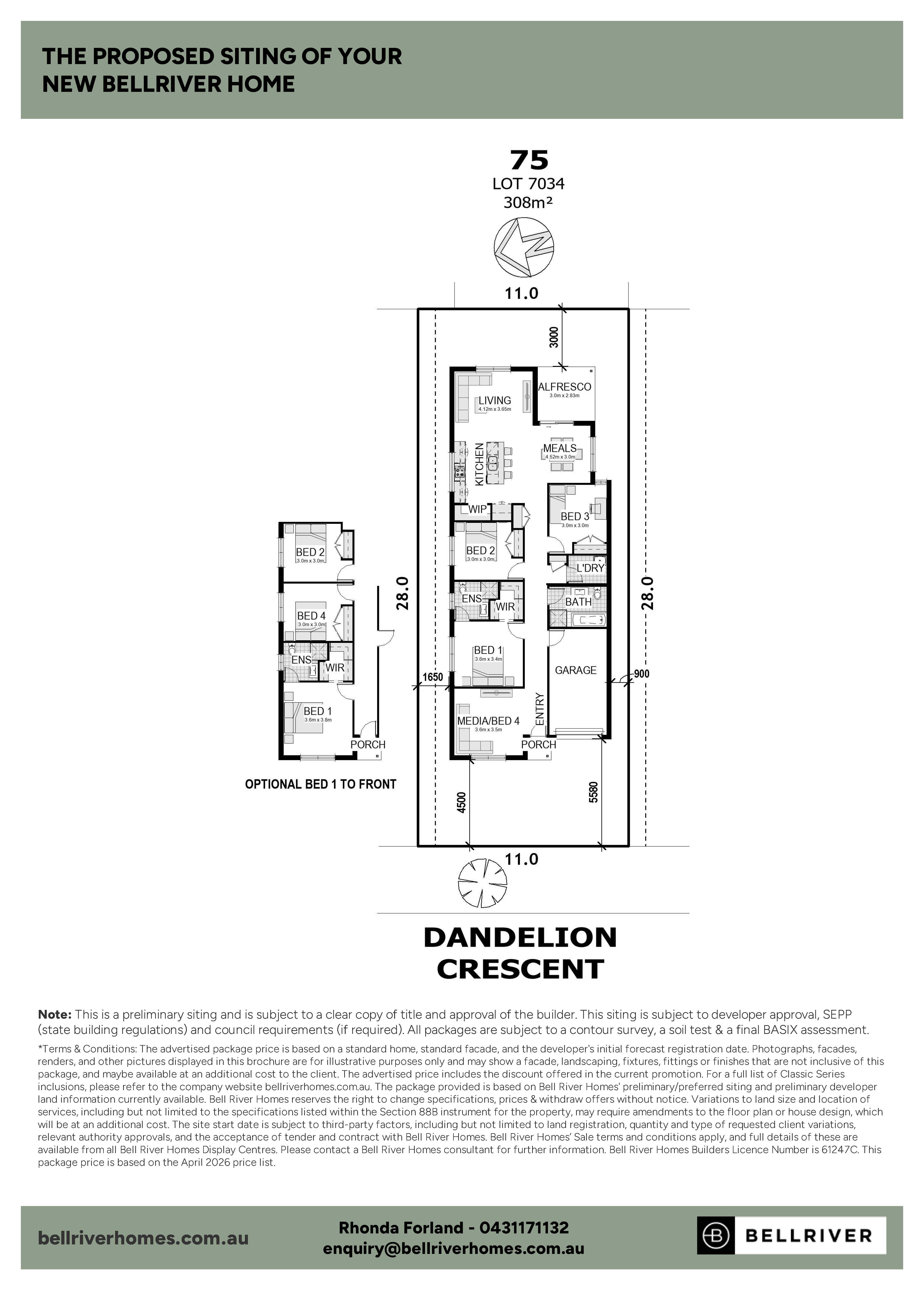 Lot 7034 (75) Dandelion Crescent, Calderwood Valley Estate by Bellriver Homes