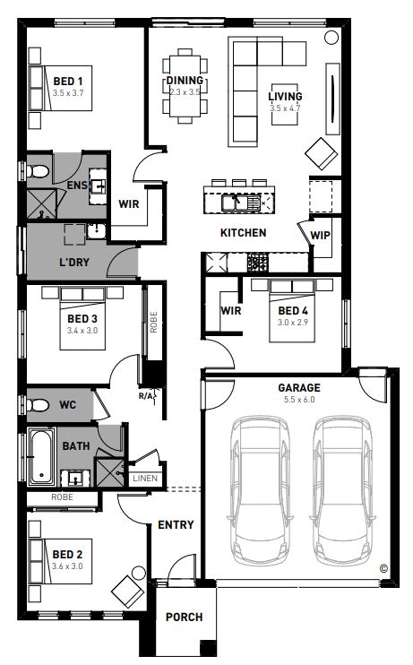 Lot 704 Brackish Drive Floorplan