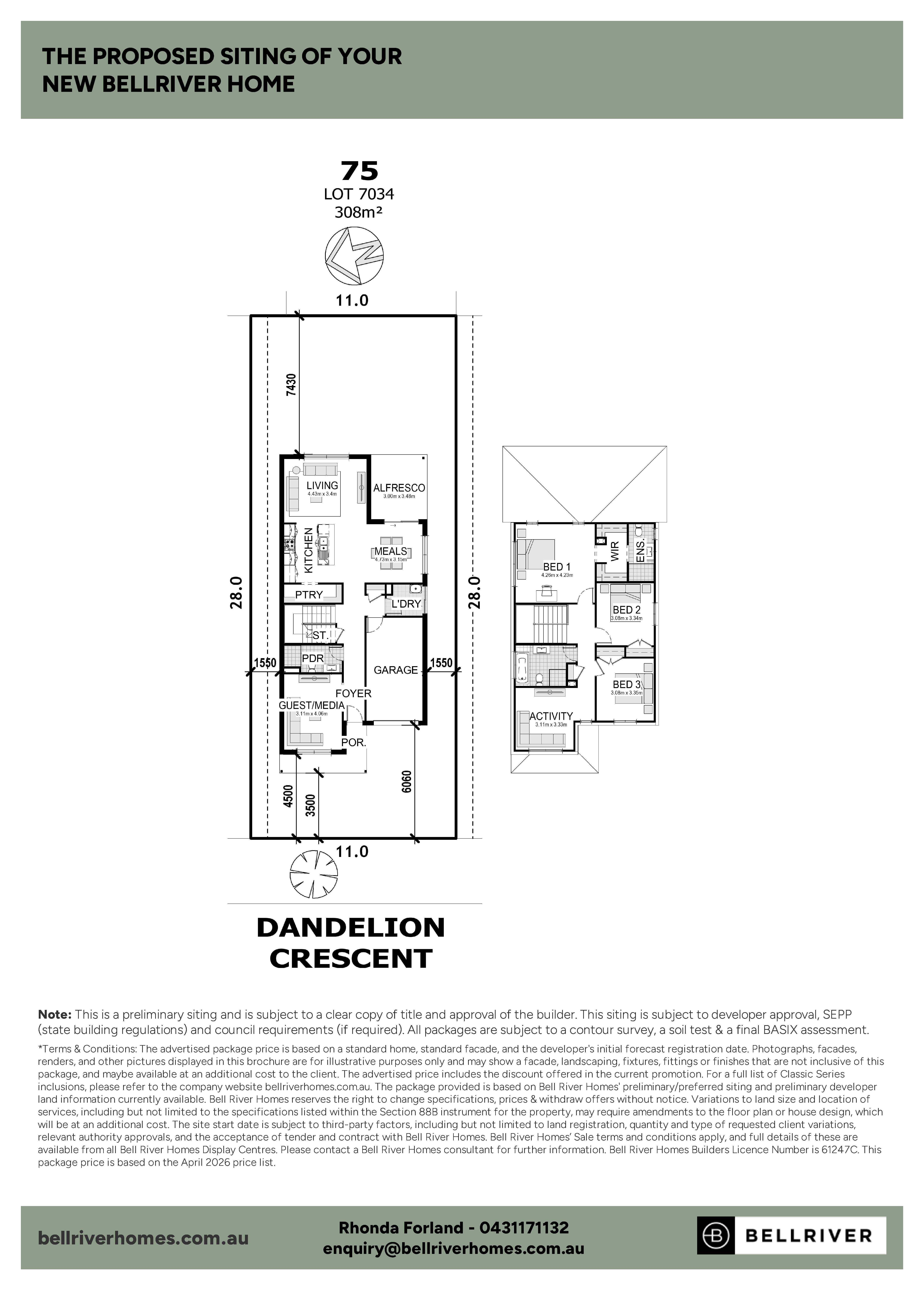 Lot 7043 (75) Dandelion Crescent, Calderwood Valley Estate by Bellriver Homes