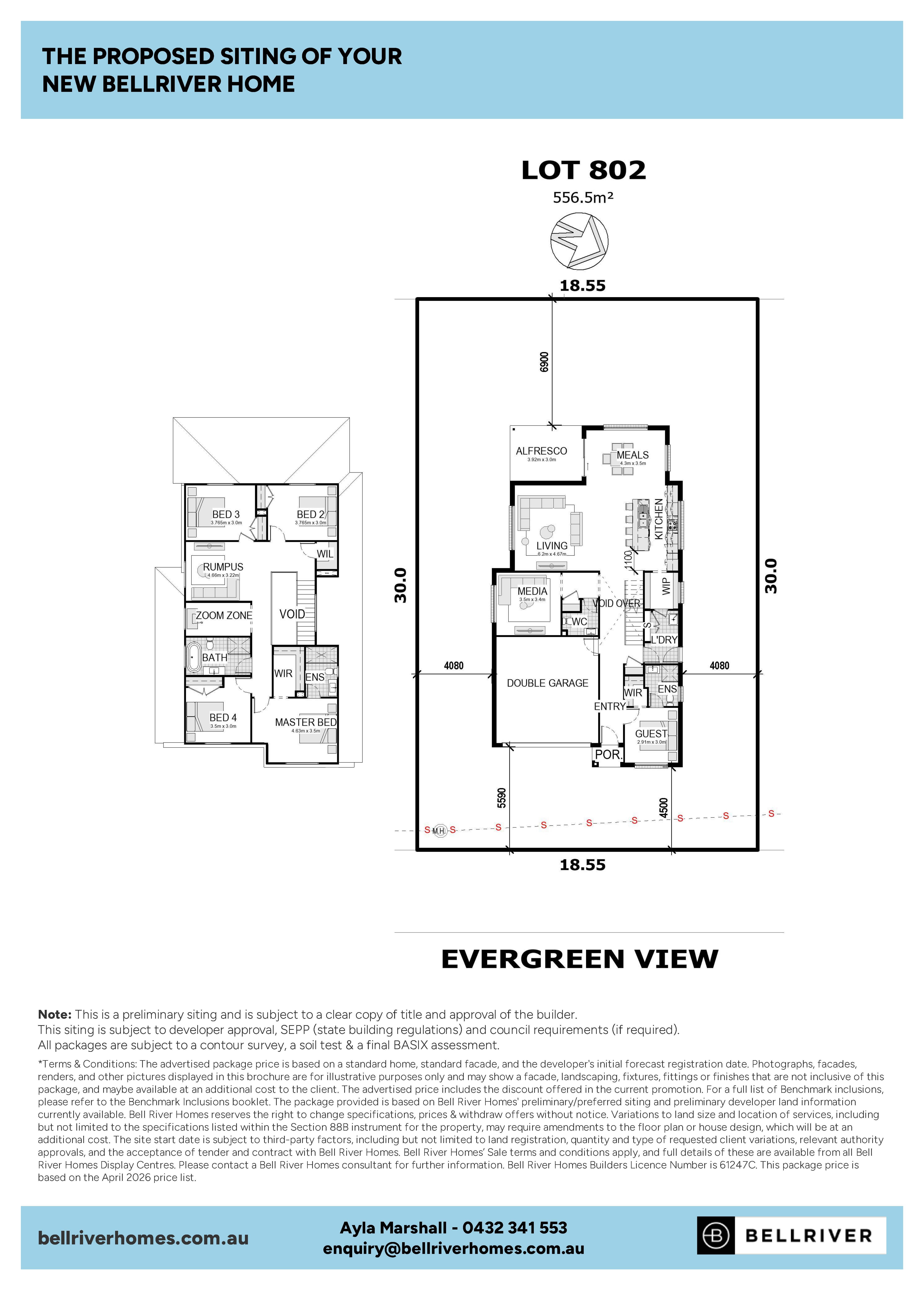 Lot 802 Evergreen View, Cameron Grove Estate by Bellriver Homes