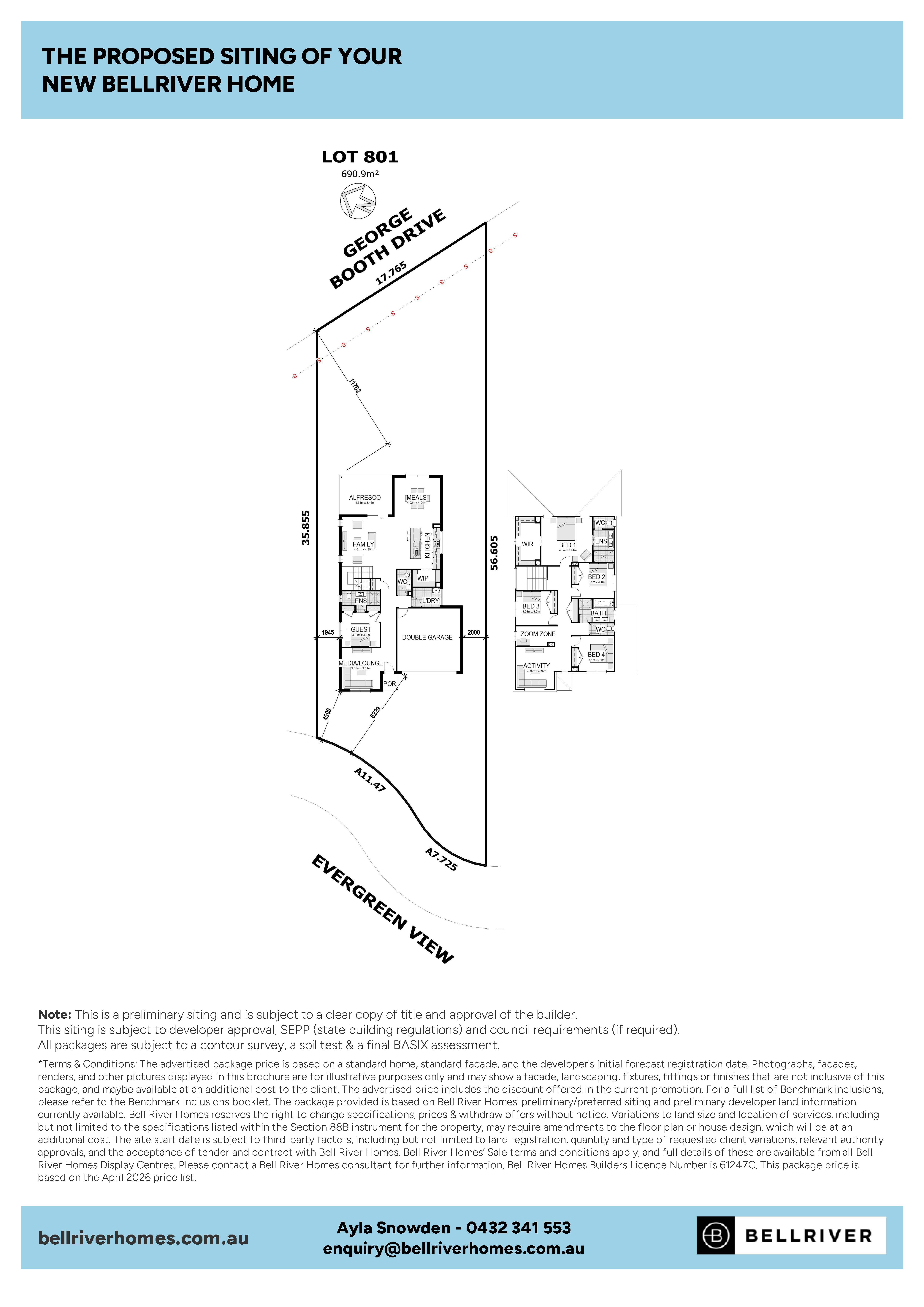 Lot 815 Evergreen View, Cameron Grove Estate by Bellriver Homes