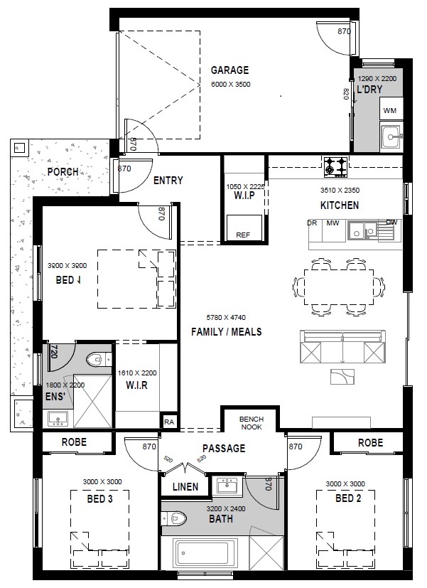 Lot 839 Marsdenia Street by H&L Victoria Floorplan