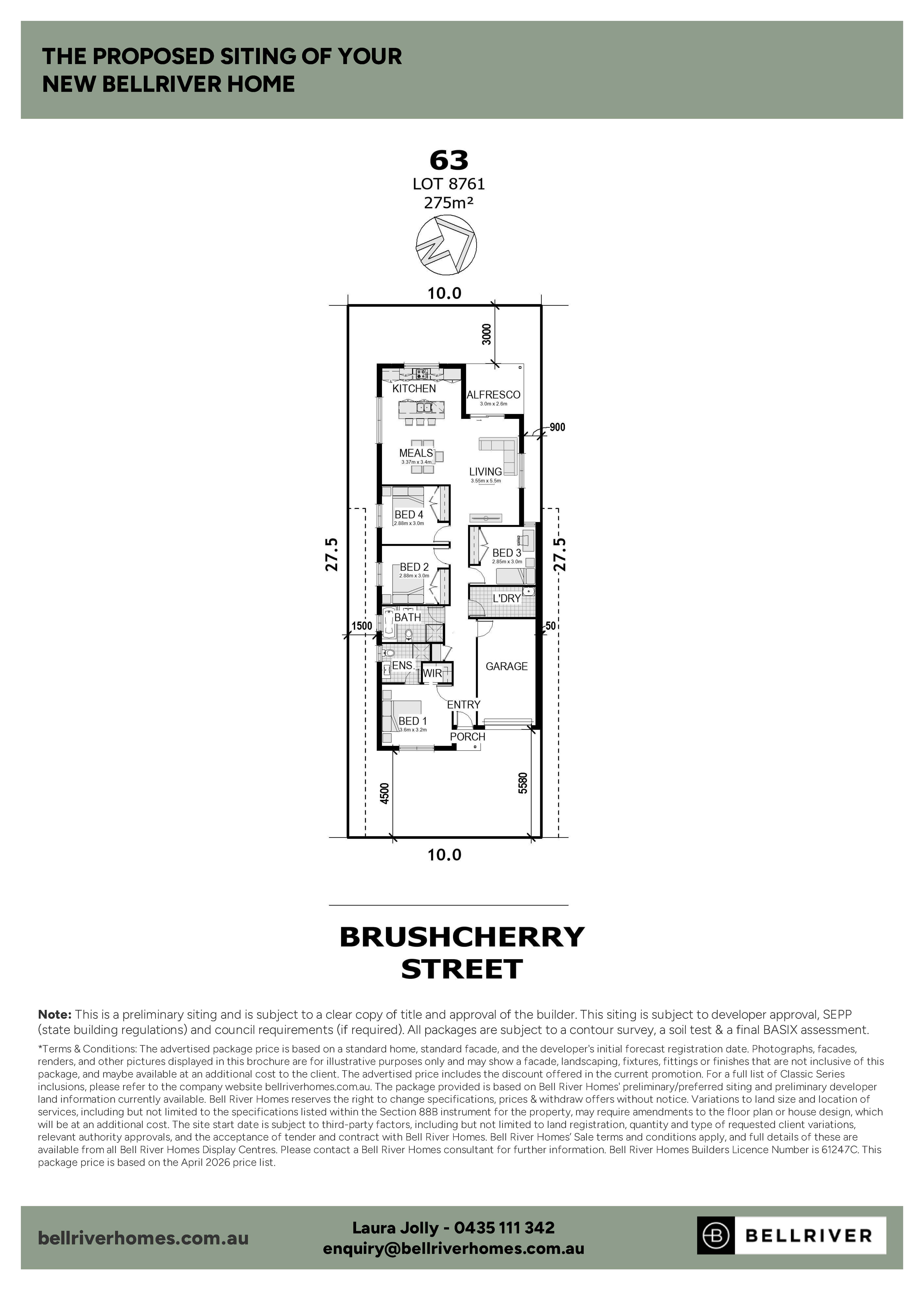 Lot 8761 (63) Brushcherry Street, Newpark Estate by Bellriver Homes