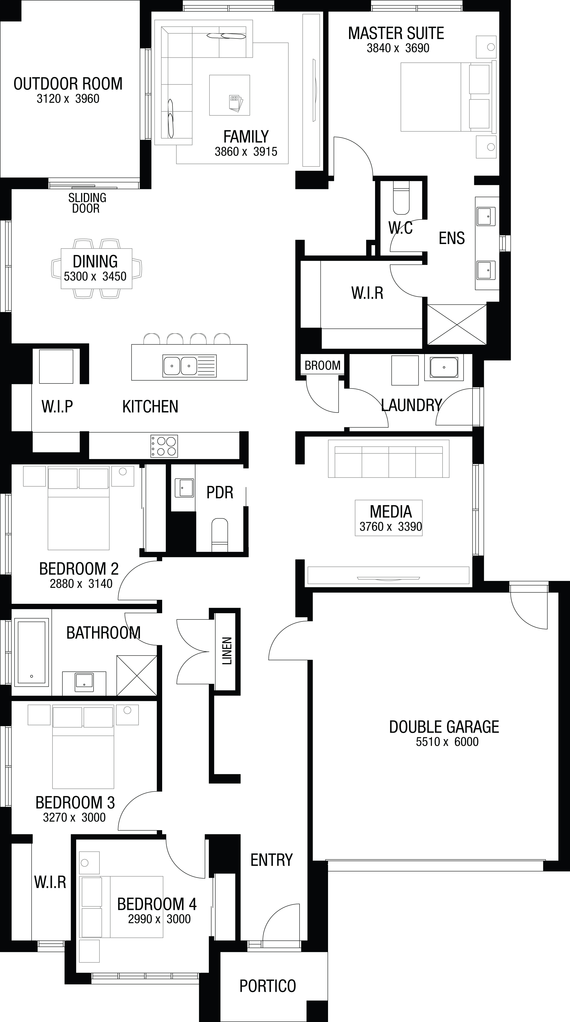 Lot 906 Sandbar Court by Metricon Homes Floorplan