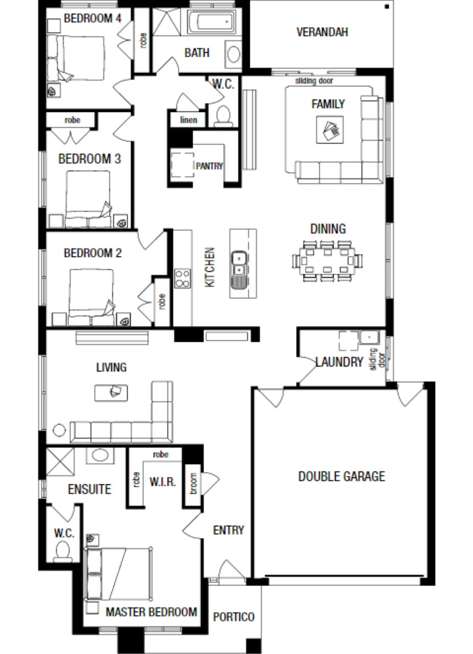 Lot 99 Bradman Road by Metricon Homes Floorplan