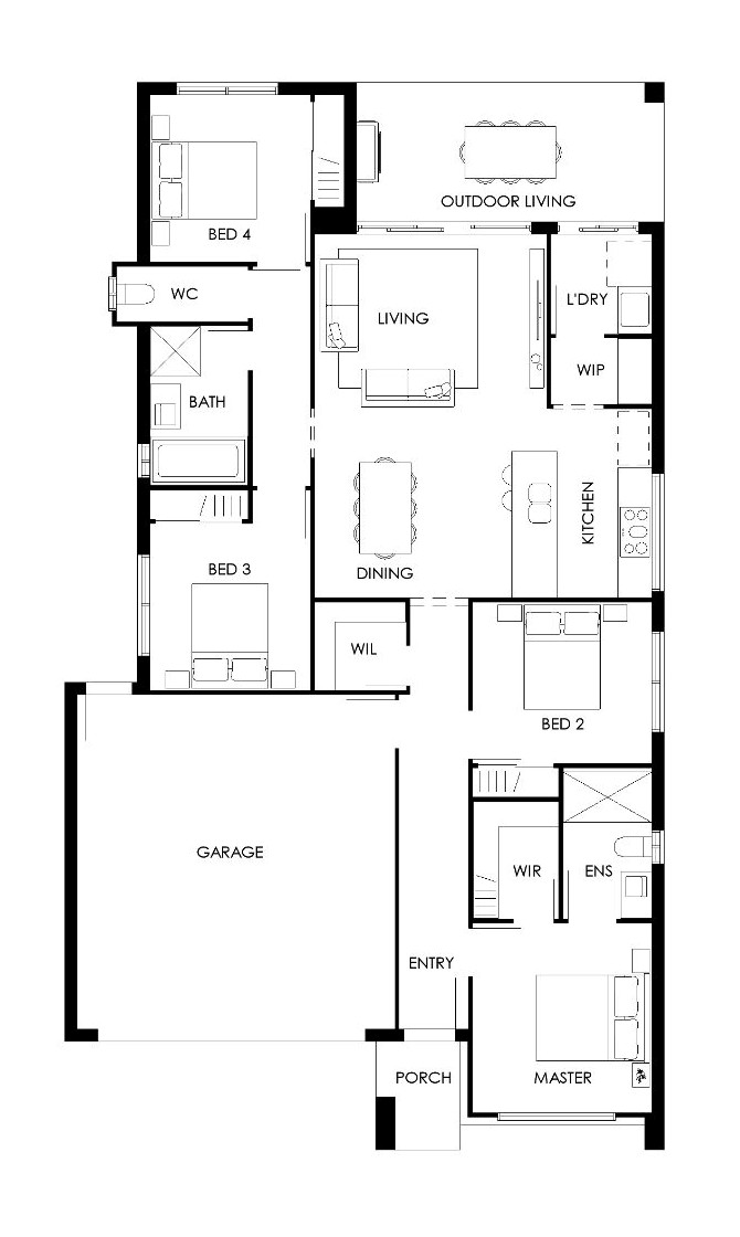 Lot On Request New Road Floorplan
