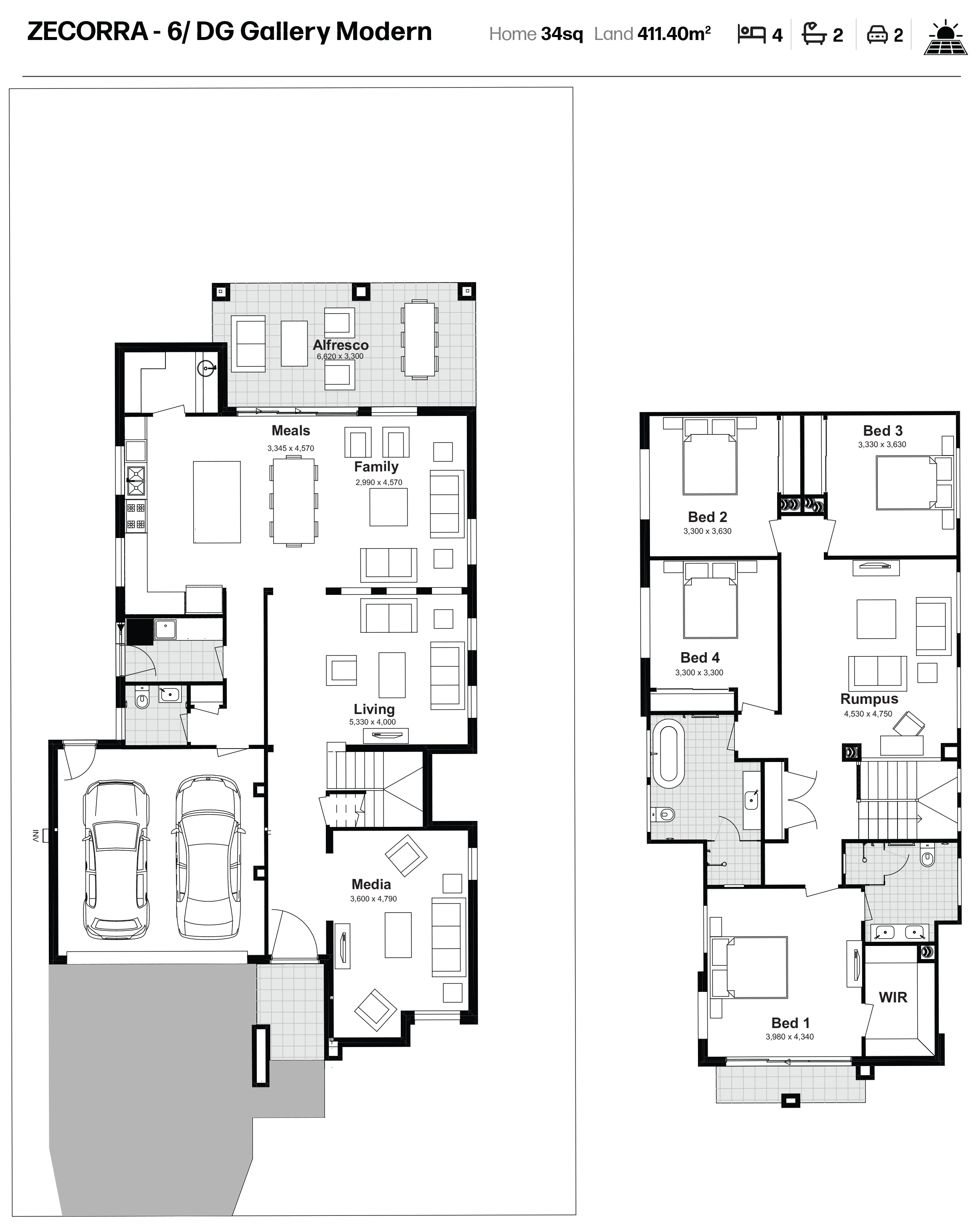 Madison Rise Estate - Woongarrah - Lot 510 Floorplan