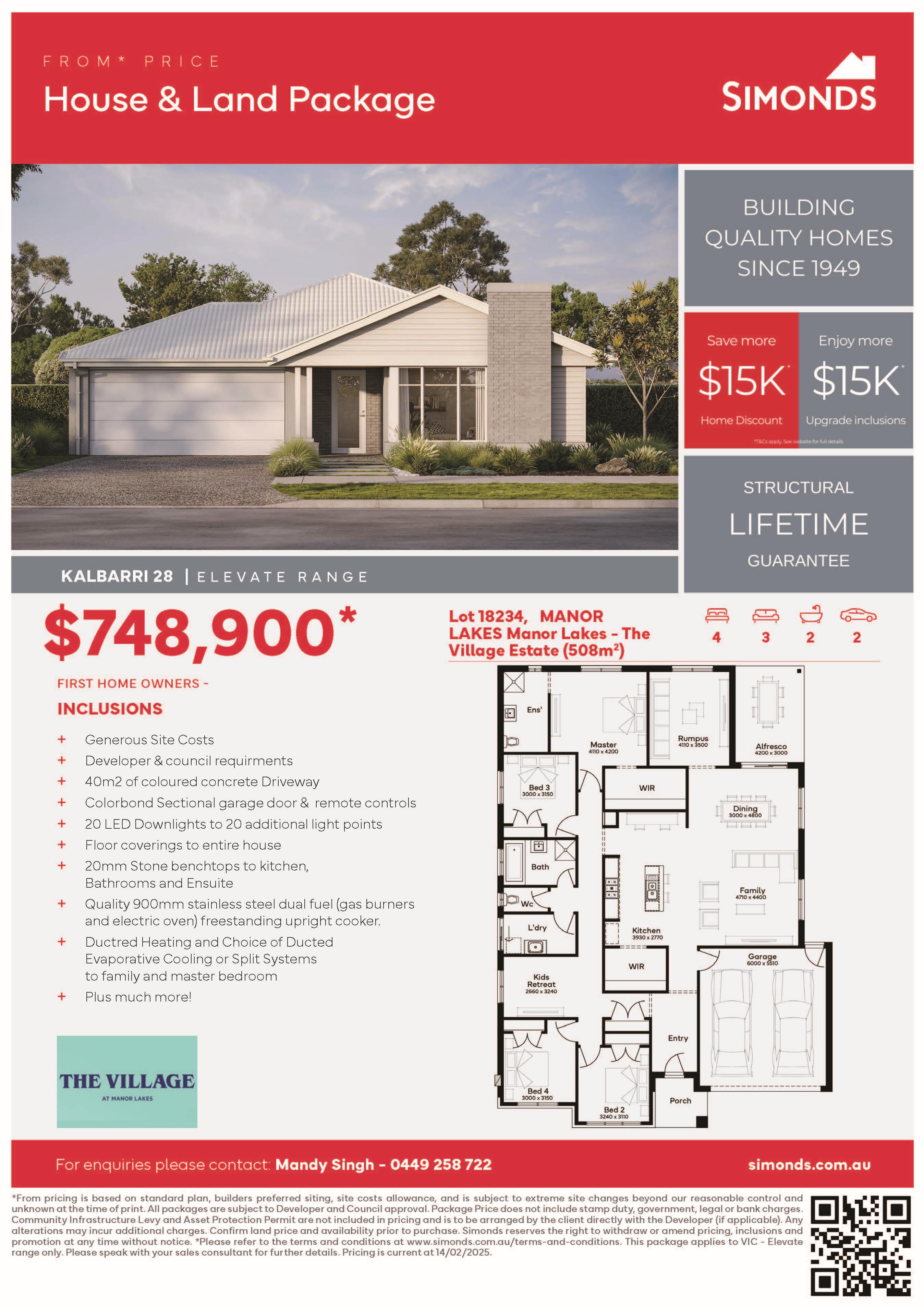 Manor Lakes Estate - Manor Lakes - Lot 18234