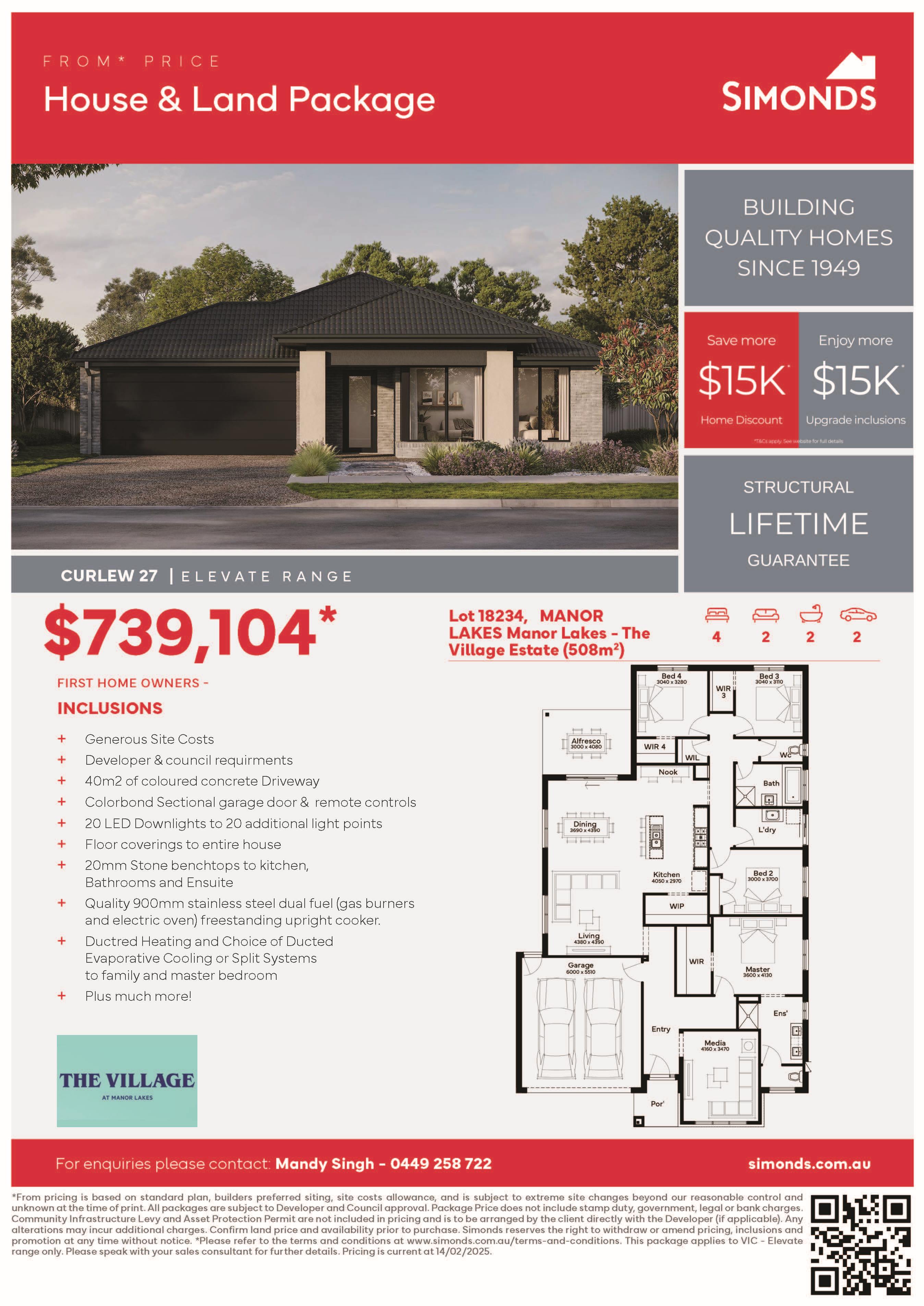 Manor Lakes Estate - Manor Lakes - Lot 18234