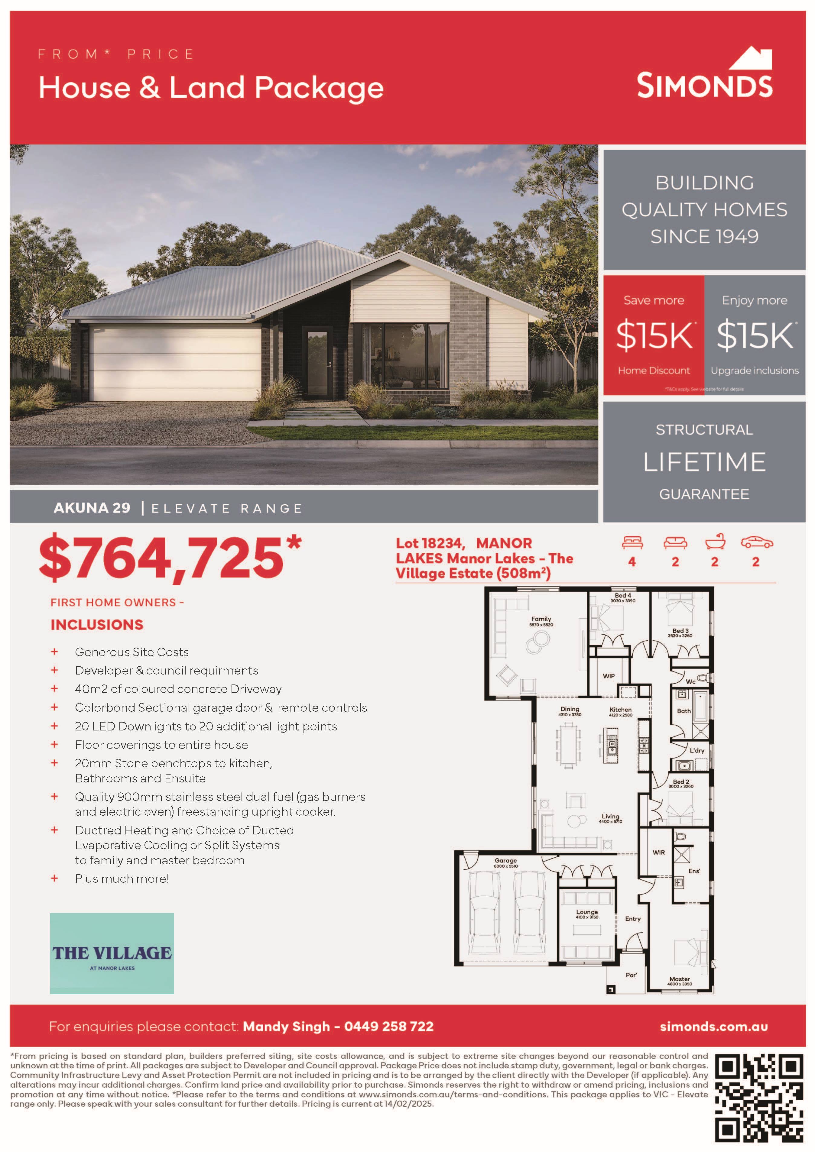 Manor Lakes Estate - Manor Lakes - Lot 18234