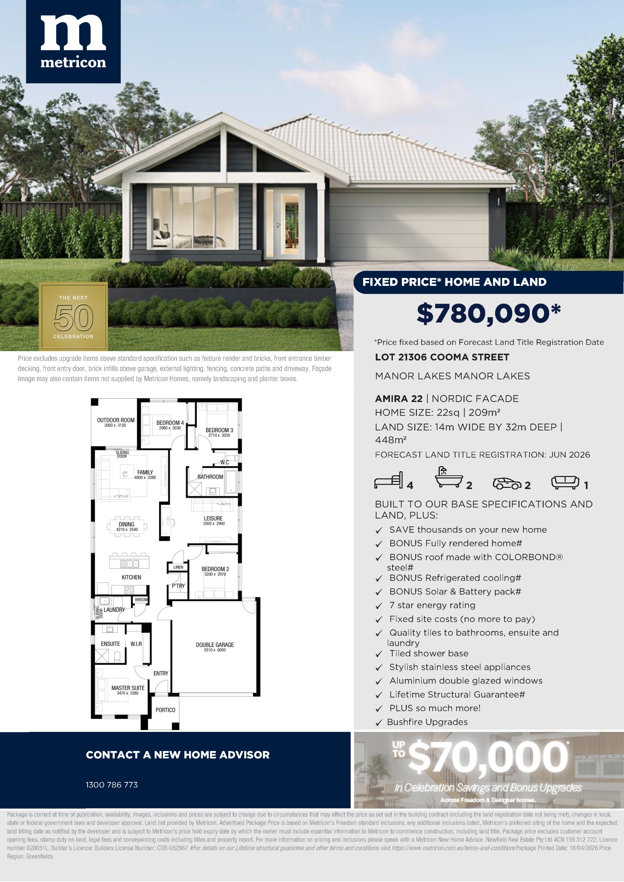Manor Lakes Estate - Manor Lakes - Lot 21306