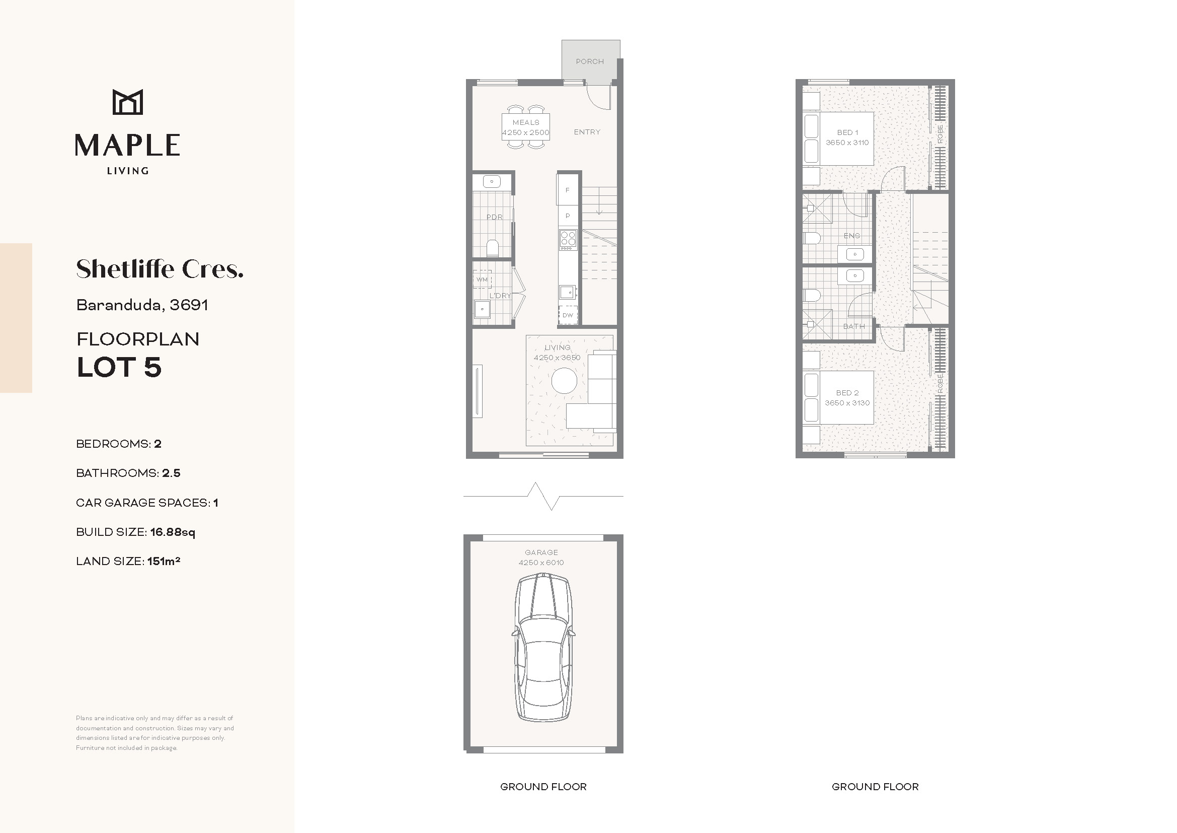 Maple Living Townhomes at Avalon Park - Baranduda - Lot 105