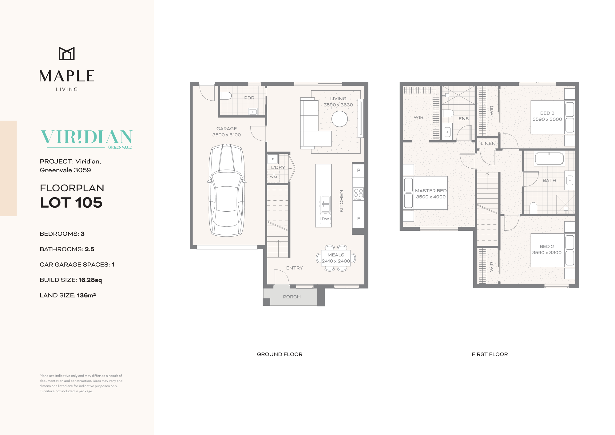 Maple Living Townhomes at Viridian - Greenvale - Lot 5