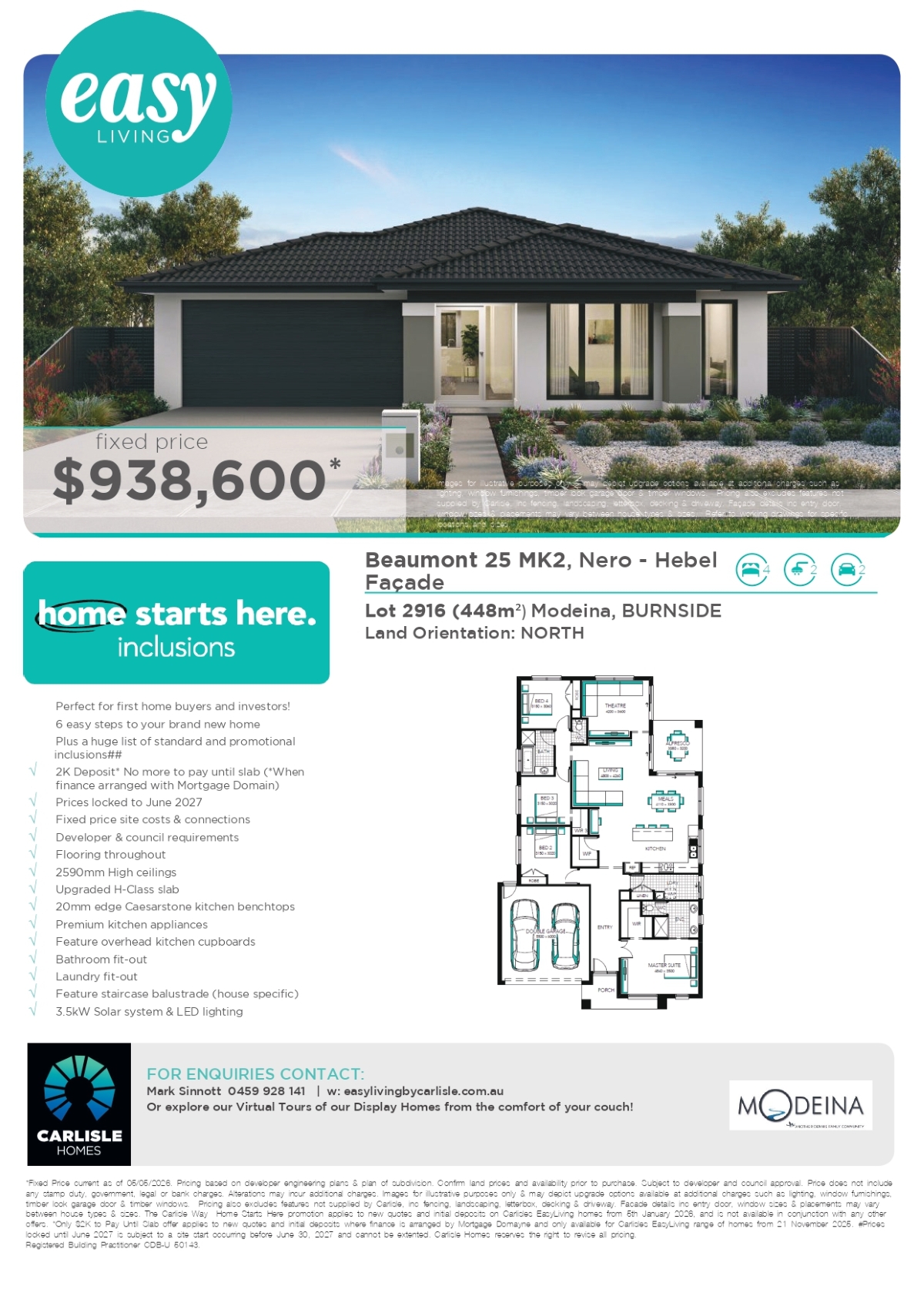 Modeina Estate - Burnside - Lot 2916