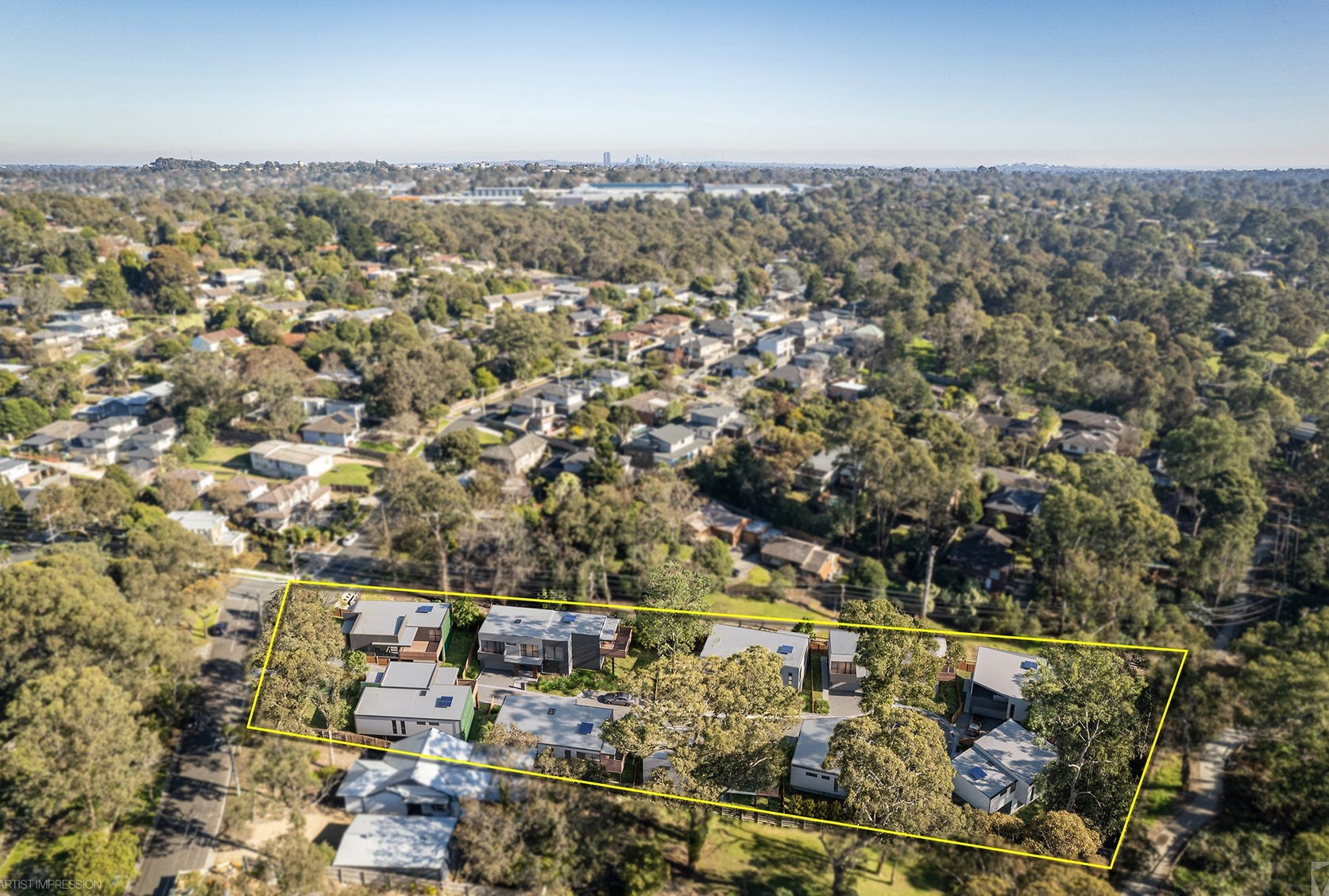 Mullum Mews Estate - Ringwood - Lot 9 Aerial
