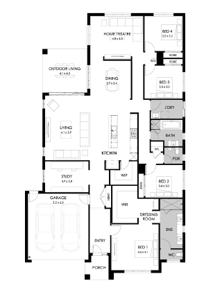Neerim Lakes Estate - Neerim South - Lot 14 Floorplan