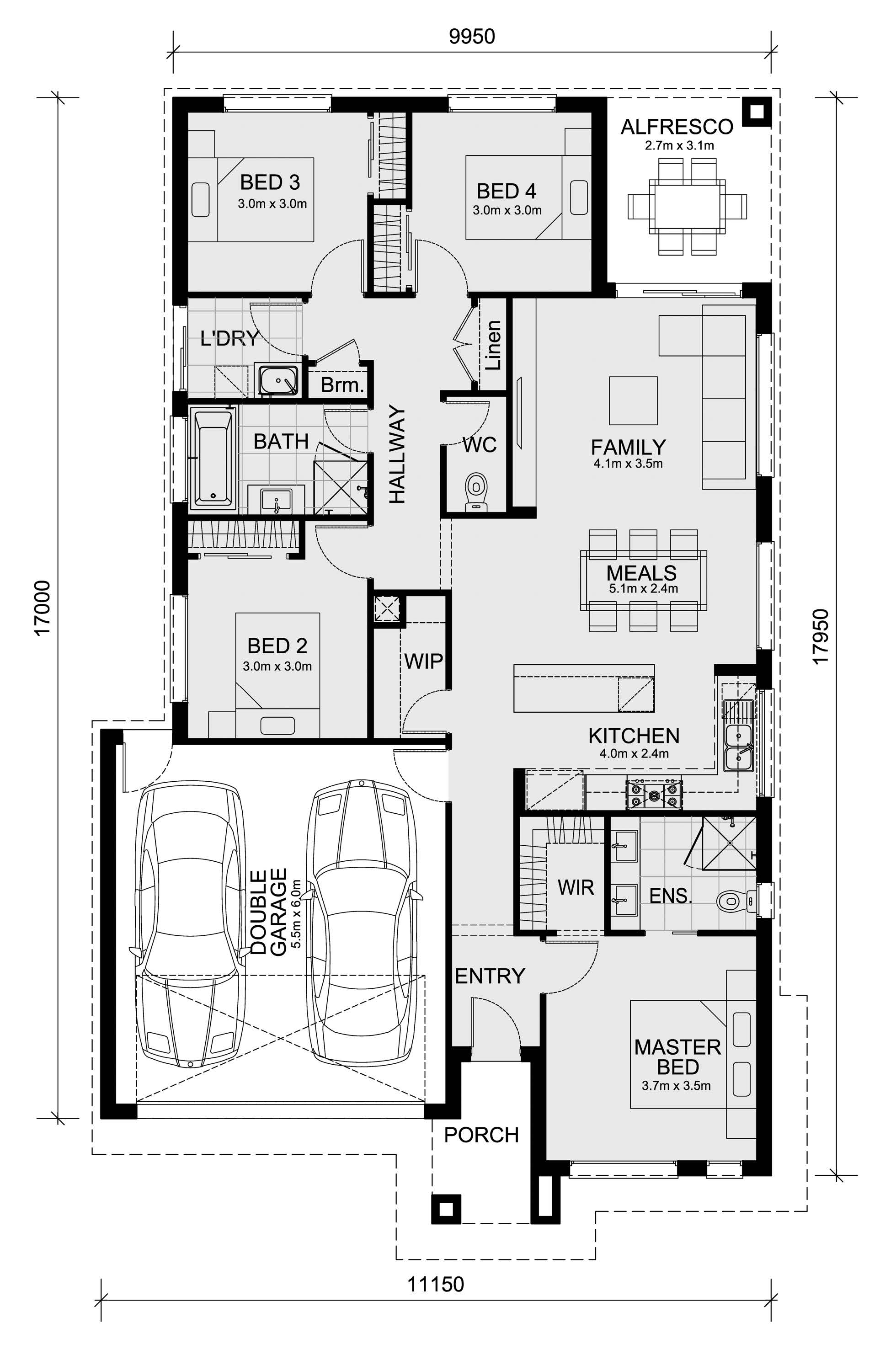 Oaklands Estate - Bonnie Brook - Lot 421 Floorplan