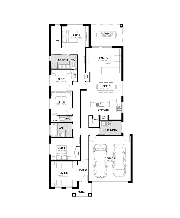 Ooranya Estate - Beveridge - Lot 464 Floorplan