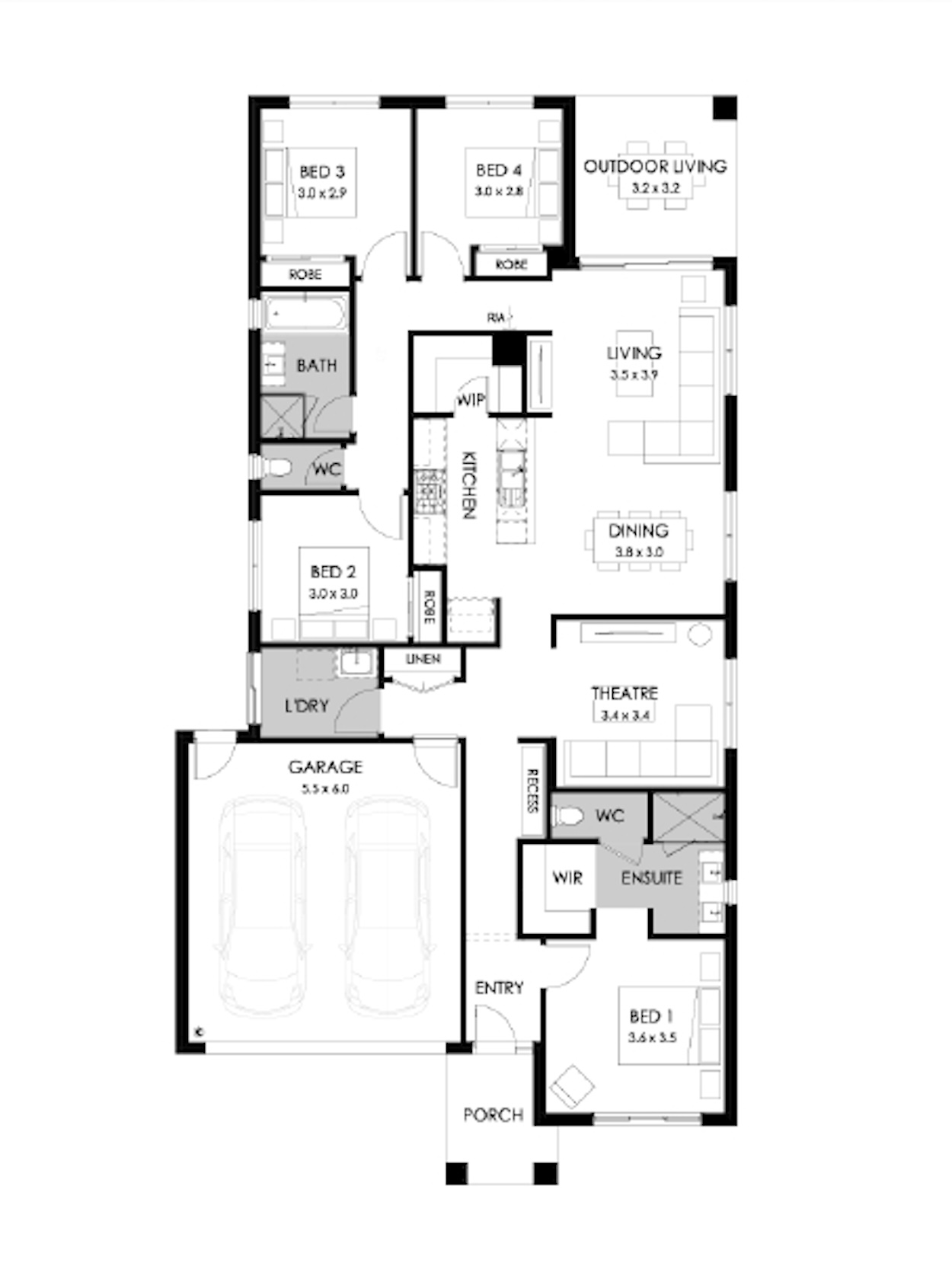 Parklands Estate - Wonthaggi - Lot 922 Floorplan