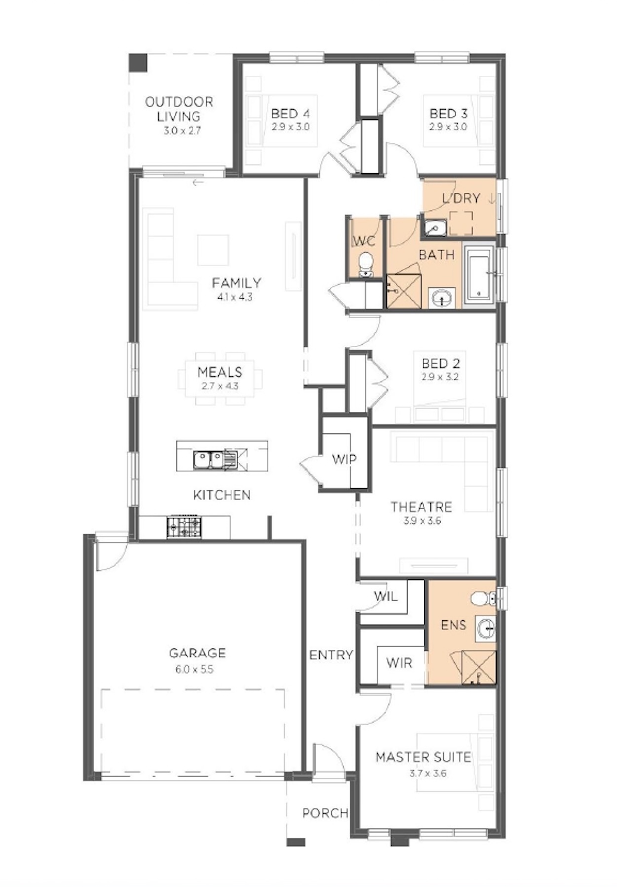 Parklands Estate - Wonthaggi - Lot 931 Floorplan