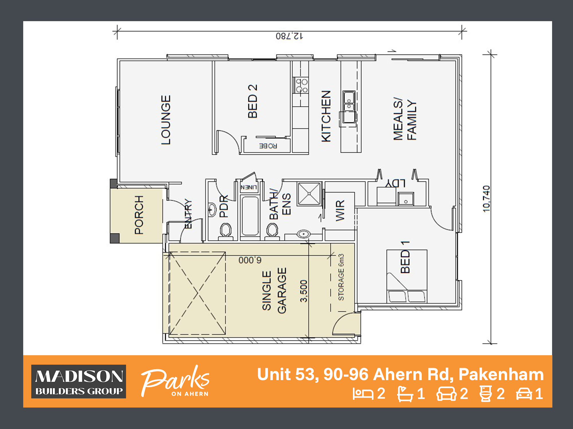 Parks on Ahern Estate - Pakenham - Lot 53 Floorplan