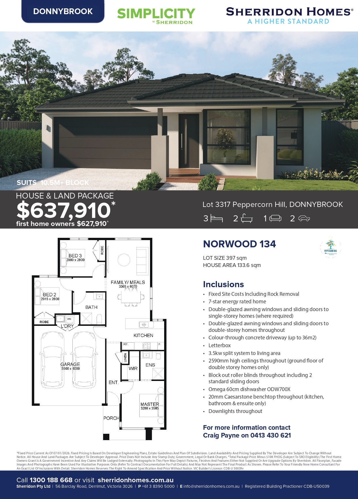 Peppercorn Hill Estate - Donnybrook - Lot 3317