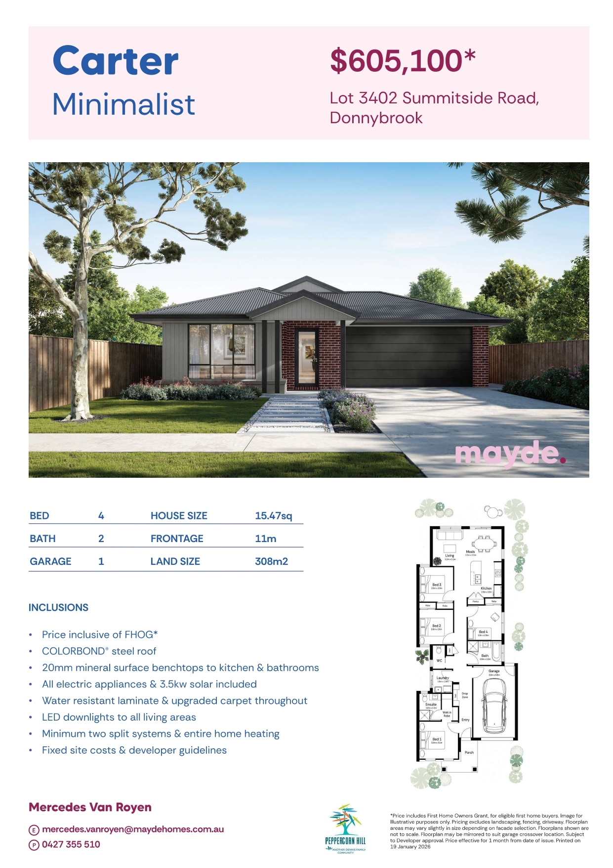Peppercorn Hill Estate - Donnybrook - Lot 3402