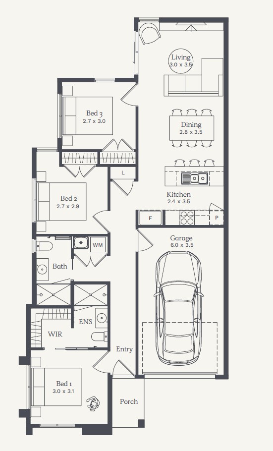 Redstone Estate - Sunbury - Lot 2153 Floorplan