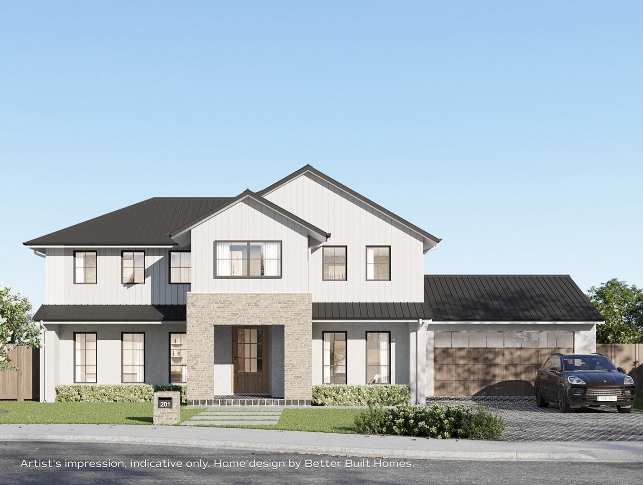 Rivière - Pitt Town - Lot 201 Façade