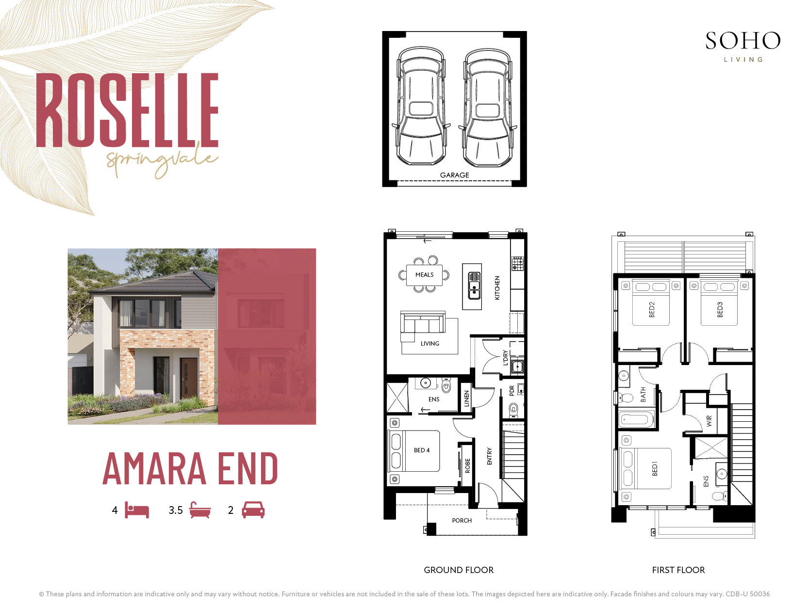 Roselle Townhomes - Springvale South - Lot 4 Floorplan