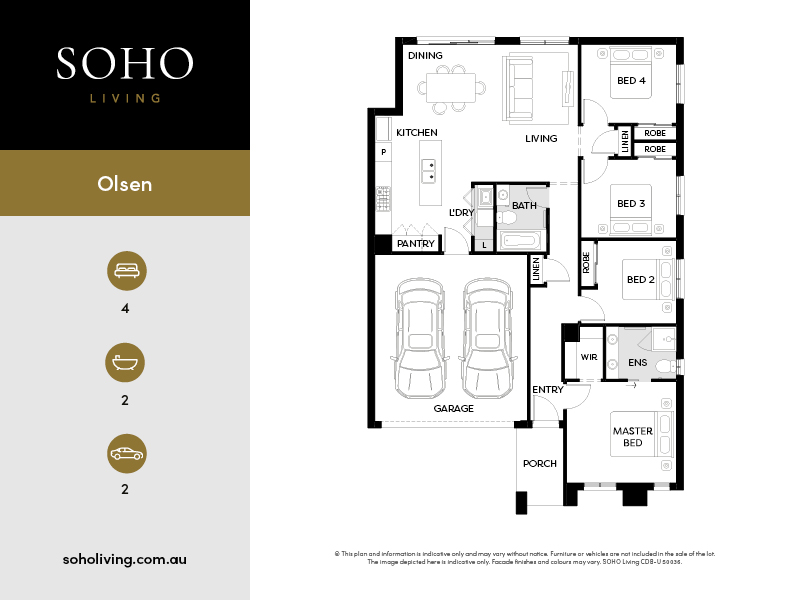 SOHO Living at Evergreen Estate - Clyde  - Lot 2648 Floorplan