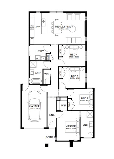 Serenity Rise Estate - Warragul - Lot 204 Floorplan