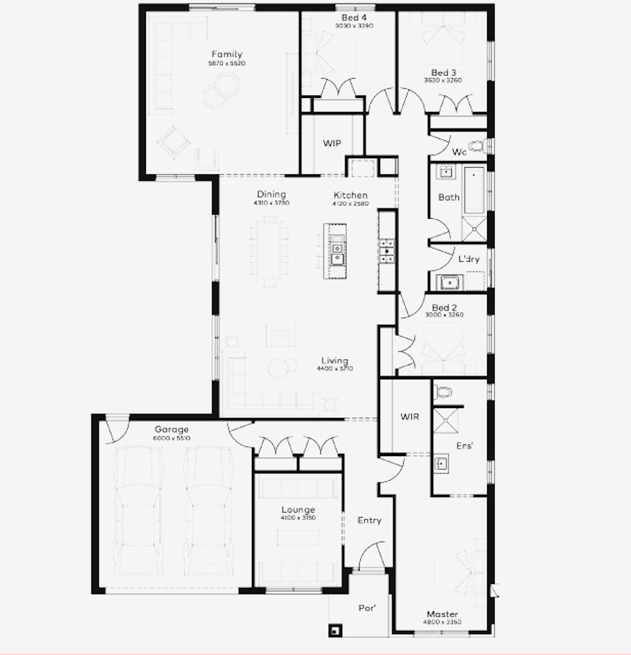 Serenity Rise Estate - Warragul - Lot 252 Floorplan