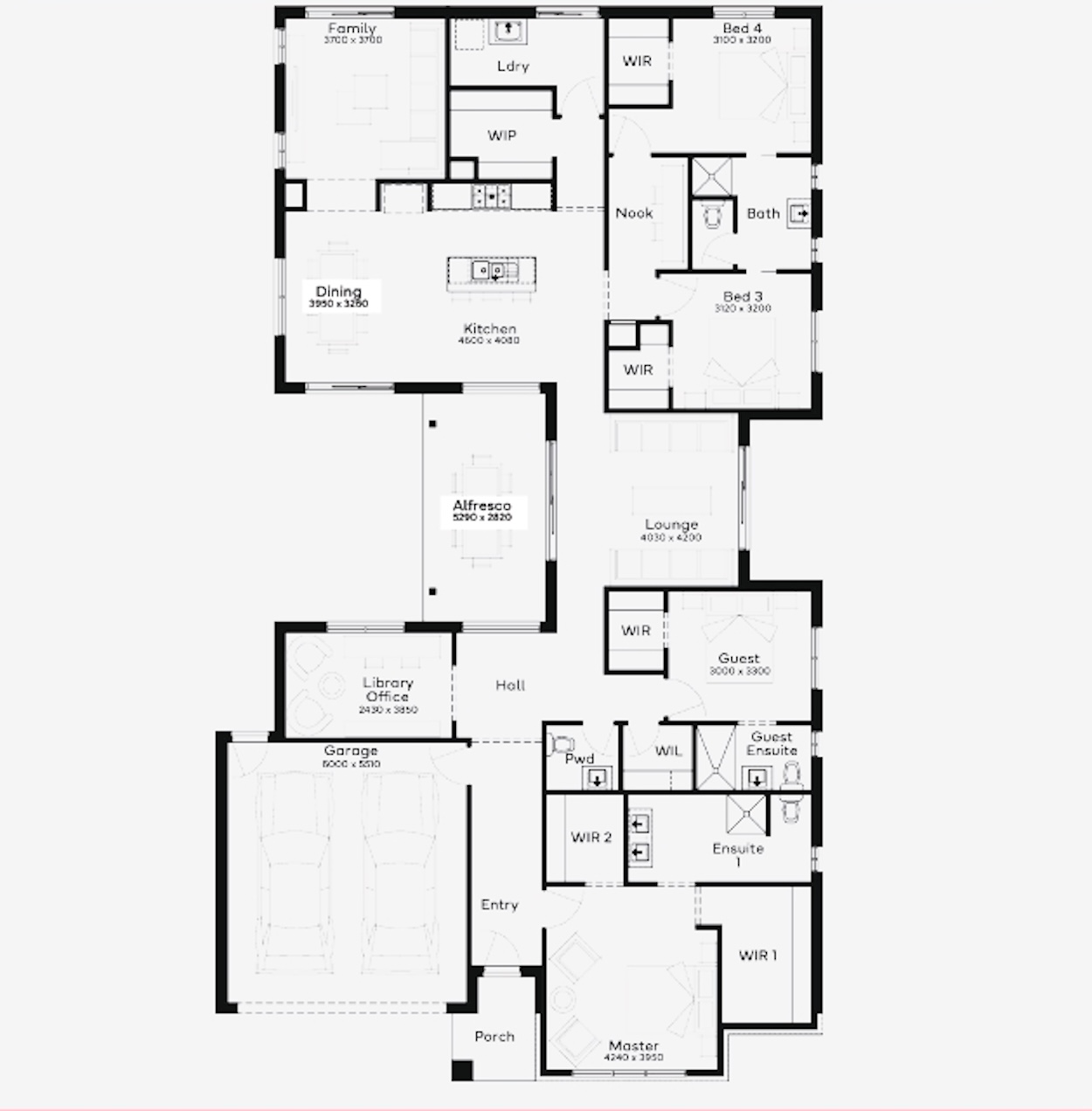 Serenity Rise Estate - Warragul - Lot 252 Floorplan