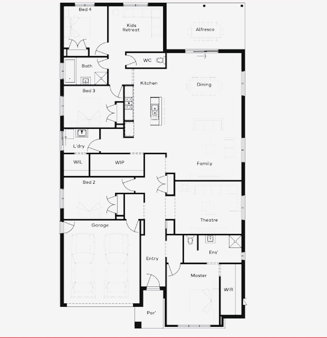 Serenity Rise Estate - Warragul - Lot 253 Floorplan