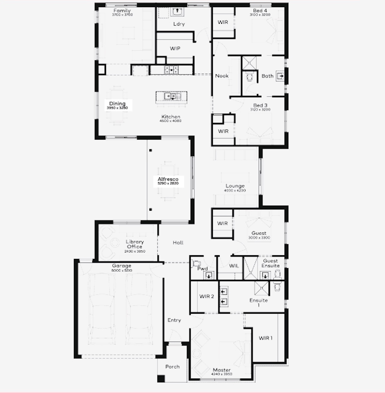 Serenity Rise Estate - Warragul - Lot 253 Floorplan