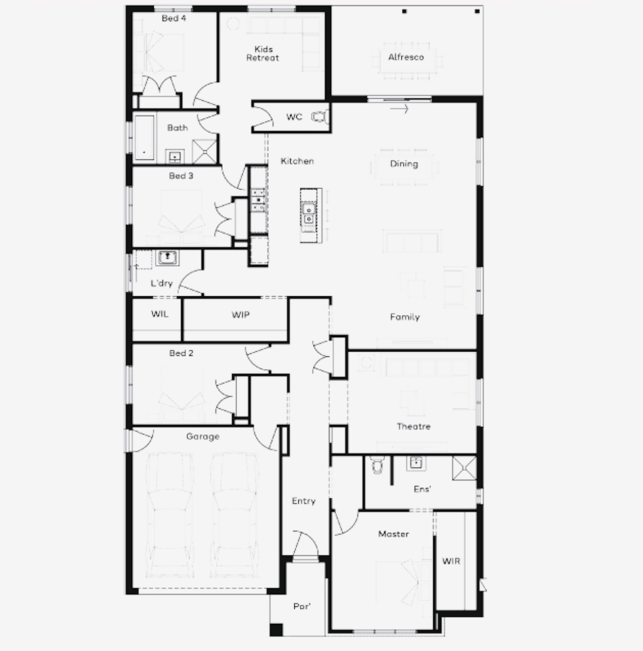 Serenity Rise Estate - Warragul - Lot 269 Floorplan