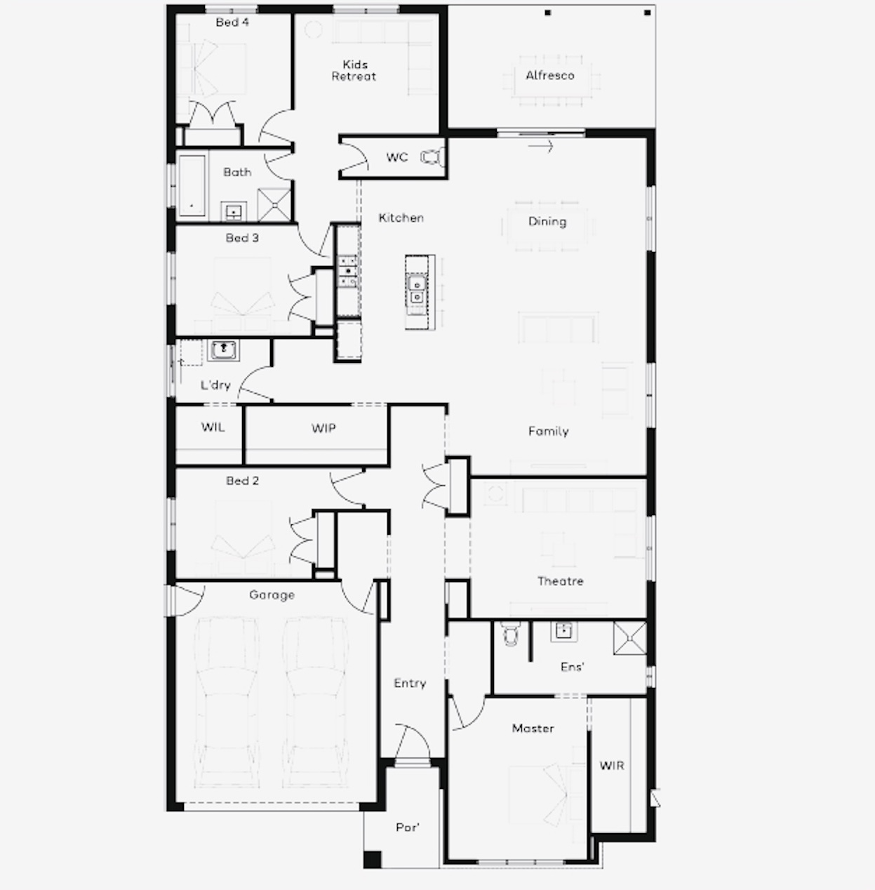 Serenity Rise Estate - Warragul - Lot 270 Floorplan