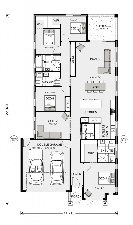 Sherwood Grange Estate - Sunbury - Lot 615 Floorplan