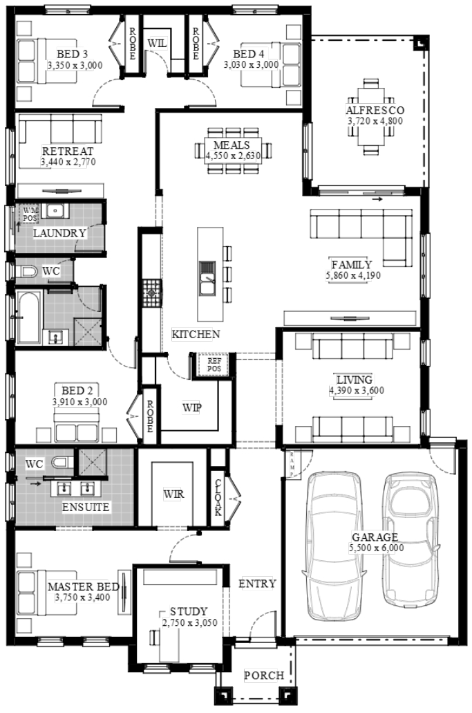 Sherwood Grange Estate - Sunbury - Lot 623 Floorplan